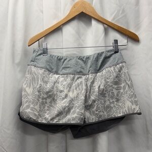 MPG Women's Gray and White Athletic Shorts